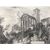 &quot;View of the temple of Hercules in the city of Cora&quot; - 19th century - Piranesi burin engraving     