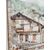 Quadro acquarello su carta " Baite Valtellinesi" - Alta Valtellina - datato 1951