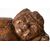 Ancient wooden sculpture &quot;sleeping girl&quot;     