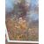 Grande dipinto dell' Ottocento - Paesaggio fluviale con alberi -
