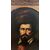 Olio su tela ovale in cornice dorata: Ritratto di gentiluomo