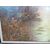 Grande dipinto dell' Ottocento - Paesaggio fluviale con alberi -