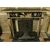 chl139 neoclassical lacquered wood fireplace, mis. larg. 168 x 38 cm, h cm141