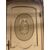 ptl263 lacquered door with carved reliefs and rib, mis. h 252 cm x 125 max