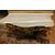  TAV308 - Consolle dorata con piano in marmo, misure cm L 112 x P 53 x H 80  
