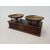 Bilancia a piatti - base in legno - italiana - fine '800