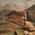 Signed painting landscape with shepherd from the 20th century