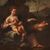 Italian painting Allegory of motherhood from the 18th century