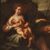 Italian painting Allegory of motherhood from the 18th century