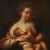Italian painting Allegory of motherhood from the 18th century
