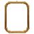 Antica cornice dorata con angoli rotondi - O/6386 -