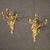 Pair of French wall lights in gilded bronze in Louis XV style