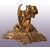 Scultura lignea raffigurante un angelo inginocchiato del 1800