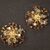 Pair of Italian wall lights in metal and glass from the 70s