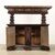 Credenza con Alzata di Gusto Barocco Emiliano Inizio XX Secolo