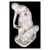 Antica scultura francese in marmo e alabastro del 1800 raffigurante un soggetto femminile "Dama"