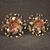Pair of Italian wall lights in metal and glass from the 70s