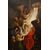 Antico dipinto francese del 1600 religioso "Deposizione di Gesù cristo dalla croce"