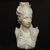 Busto di nobildonna in marmo di Carrara