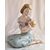  Zaccagnini  Figura femminile  in ceramica policroma  " maternità". 