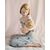  Zaccagnini  Figura femminile  in ceramica policroma  " maternità". 