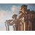 Alessandro Salucci (Fi.1590 - Ro.1657) "Capriccio architettonico con figure alla fonte"