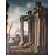 Alessandro Salucci (Fi.1590 - Ro.1657) "Capriccio architettonico con figure alla fonte"