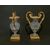 Coppia di vasi in cristallo e bronzo dorato del XIX secolo