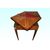 Antico tavolino da gioco stile Vittoriano del 1800 a fazzoletto
