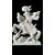 Sculturina in avorio raffigurante San Giorgio e il drago.