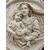 Medaglione ottagonale in marmo Biancone di Asiago - Madonna col bambino - 73 x 73 cm - Venezia
