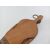 Soffione da camino in ottone pelle e legno epoca meta' 900