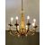 Lampadario a otto luci in bronzo dorato, Francia, stile Luigi XVI, fine XIX secolo 