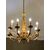 Lampadario a otto luci in bronzo dorato, Francia, stile Luigi XVI, fine XIX secolo 