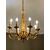 Lampadario a otto luci in bronzo dorato, Francia, stile Luigi XVI, fine XIX secolo 