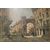 Coppia di Oli su Tavola Italiani Firmati Fortunato Zangli (1899-1972) Scorci di Milano