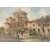 Coppia di Oli su Tavola Italiani Firmati Fortunato Zangli (1899-1972) Scorci di Milano