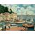 Olio su tela italiano del XX secolo firmato Franco Randazzo (XX) - Baia di Portofino