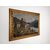 Quadro olio su tela paesaggio montano con lago e montagne-primi '900-118x88 cm!!