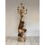 Moro veneziano scultura in legno scolpito  laccato   sei lumi . XIX secolo 