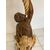 Moro veneziano scultura in legno scolpito  laccato   sei lumi . XIX secolo 