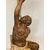 Moro veneziano scultura in legno scolpito  laccato   sei lumi . XIX secolo 