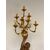 Moro veneziano scultura in legno scolpito  laccato   sei lumi . XIX secolo 