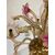 Lampadario in vetro di Murano sei luci cristallo e oro 