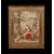 QUADRO CON TESSUTO RICAMATO PRIMO XIX SECOLO
