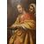 Antico quadro Salomè con la testa del Battista olio su tela italiano del 1600