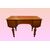Particolarissima Scrivania del 1800 stile Luigi XVI austriaca in noce con piano in pelle 