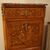 Antico secretaire francese del 1800 stile Napoleone III riccamente intarsiato, marmo e bronzi