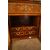 Antico secretaire francese del 1800 stile Napoleone III riccamente intarsiato, marmo e bronzi