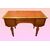 Particolarissima Scrivania del 1800 stile Luigi XVI austriaca in noce con piano in pelle 